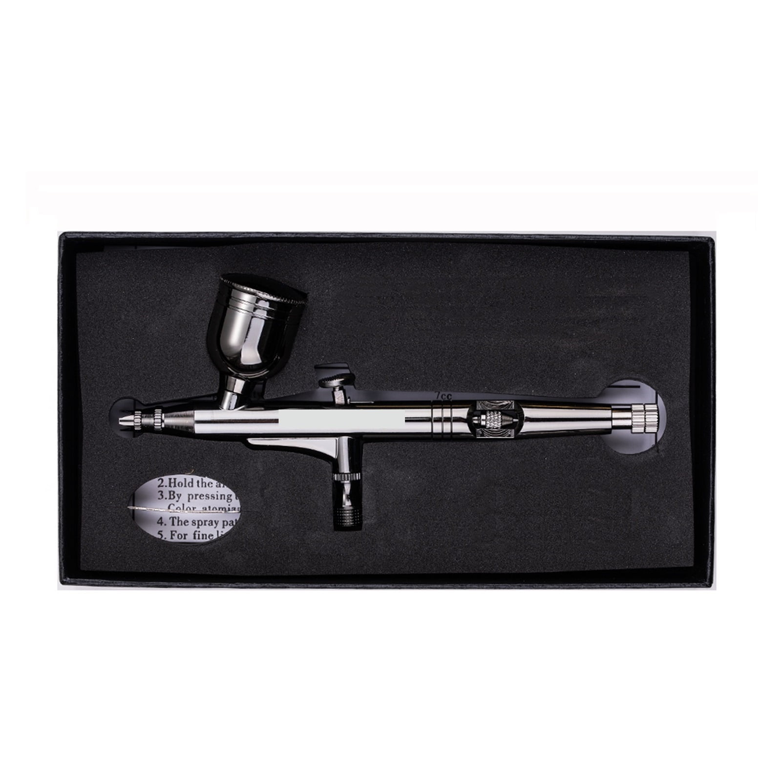 Gravity Dual-Action Airbrush 0.3mm 7cc Black Color Spray Gun For Art Craft Model ,Versatile applications