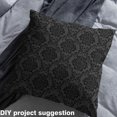 thumbnail image 2 of Feelyou Mystic Black Damask Fabric by the Yard 5 Yards for Kid, Hippie Western Print Home Decor Fabric by the Yard, Tribal Flower Floral Sewing Fabric, Lightweight Room Decor, 2 of 6