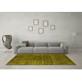 thumbnail image 3 of Ahgly Company Indoor Square Oriental Yellow Industrial Area Rugs, 5' Square, 3 of 4
