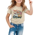 thumbnail image 1 of MIASHUI T-Shirts Graphiques de Pâques pour Garçons Doux Décontractés à Manches Courtes Hauts Colorés pour Enfants Beige, 6-7 Ans, 1 of 4