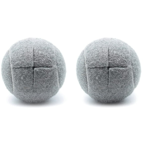 2 PCS Precut Walker Tennis Ball for Furniture Legs and Floor Protection, Heavy Duty Long Lasting Felt Pad Covering,Grey