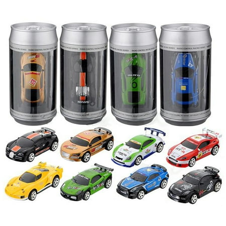 Christmas Gift Coke Can Mini RC Radio Remote Control Micro Racing Car Hobby kids Gift Toy-Random MHZ