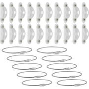 10Pcs Furniture Anchors Anti Tip Furniture Anchors Kit Metal Furniture Wall Anchors Secure 400 Pound Furniture Earthquake Resistant Furniture Safety Straps for Baby Proofing Dresser Ca