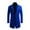 Blue, variant on zfhfof Men's Wool Blend Pea Coat Notched Lapel Collar Single Breasted Long Overcoat Warm Winter Trench Coat with Pockets