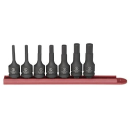 

38in. Drive 6 Point SAE Hex Impact Socket Set - 7 Pieces