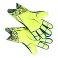 thumbnail image 4 of Guantes de fútbol Colamx protección de manos antideslizante látex transpirable Verde 7, 4 of 8