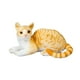thumbnail image 1 of Gato de peluche gatito de juguetes pellintos decoración de la habitación para niños de la habitación de los niños realistas huggables de cola larga de Amarillo de 30 cm, 1 of 9