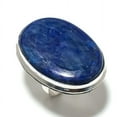 thumbnail image 2 of Natural Lapis Lazuli Gemstone Handmade 925 Sterling Silver Ring Size 7, 2 of 2