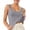 Grey, variant on Womens Ice Silk Seamless Slim Tank V Neck Backless Breathable Summer Top,Beige,SIZE:XL