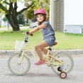 thumbnail image 4 of Prorider 16" Kids Bike Toddler Adjustable Bicycle with Training Wheel for 4-7 Years Old Girl Beige, 4 of 10