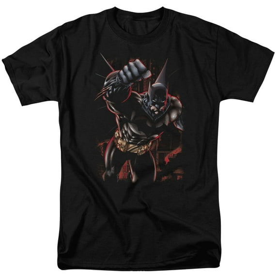 Batman Crimson Knight S/S Adult 18/1 T-Shirt Black