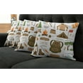 thumbnail image 5 of Ambesonne Adventure Throw Pillow Cover 4 Pack, Camping Equipment, 20", Multicolor, 5 of 5