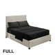 thumbnail image 1 of Juego de ropa de cama para el hogar Sábana de cama Funda de colchón Funda de almohada Juego de ropa de cama de poliéster de color sólido, Negro, Completo, 4pcs / set Eigraketly HA6267-16B, 1 of 7