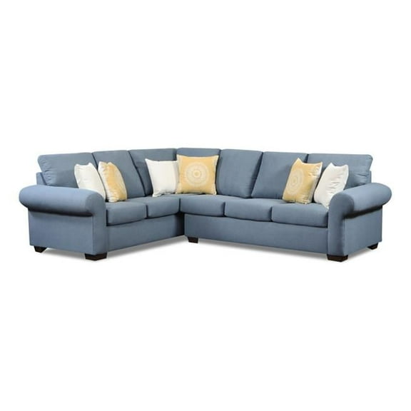 NL727-BLUE-12-STRA-SEC Natasha Corner Sectional, Blue