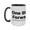 Black, variant on "ONE STEP FORWARD" 15oz Minimalist Ceramic Mug - Motivational Drinkware for Home & Office