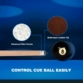 thumbnail image 4 of GSE Games & Sports Expert 58" 1-Piece Canadian Maple Billiard Pool Cue Stick for Kids & Adults. Hardwood Pool Cue for House, Game Room, Commercial Bar Use, 4 of 10