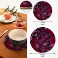 thumbnail image 3 of Wobogo Galaxy Rose Trivets Potholders Set of 2 Cotton Woven Round Hot Plate Mats for Hot Dishes Bowls Teapots, 3 of 7