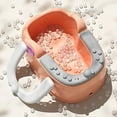 thumbnail image 3 of Lavabo Para El Trasero Del Bebé, PP Rosa Y PU Lavabo Para El Trasero Para Niños Pequeños Ergonómico Multifunción Ligero Conveniente Para El Baño Para El Baño Para Niñas, 3 of 7
