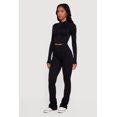thumbnail image 3 of Women's Ribbed Cropped Zip Front Active Jacket, 3 of 4