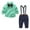 Green, variant on Toddler Wedding Outfit Boy Baby Boys Outfit Bowtie Shirt Romper Suspenders Pants Wedding Birthday Party Tuxedo Gentleman Suit Size 12 18 Months,(Light Blue 12-18 Months)