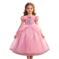 thumbnail image 4 of JAJAHO Girls Sparkly Sequin Dress Tutu Ball Gown Birthday Party Wear Puff Short Sleeve Mesh Layered Maxi Princess Dresses 3-10Y, 4 of 8
