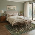 thumbnail image 2 of GENIMO 8'x10' Rug for Living Room, Large Machine Washable Non Slip Low Pile Area Rug for Bedroom Dining Room, Neutral Animal Print, Dusty Olive, 2 of 7