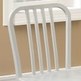 thumbnail image 5 of Furniture of America Whippen Transitional Metal Dining Chairs - Set of 2, Silver, 5 of 7