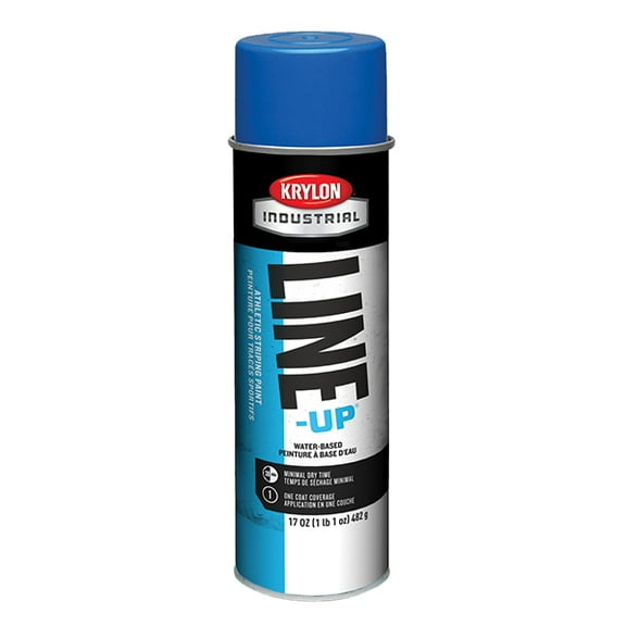 Krylon Line-Up Athletic Field Striping Paint, 17 oz Aerosol, Athletic Yellow, 12/Case (1 Case)