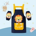 thumbnail image 3 of MUXiin Art Smock For Kids 4-6,Children's Painting Apron, Waterproof Painting Coat, Adjustable Craft Apron, Long Sleeves for 5-11 Years, Boys and Girls, for School Art, 3 of 5
