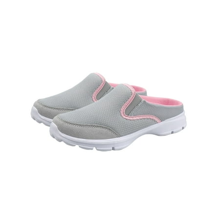 

Daeful Slipper Women s Men Summer Wide Width Walking Backless Sneakers Casual Mule Garden Clogs Shoes Black