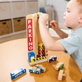 thumbnail image 3 of Melissa & Doug Stack & Count Wooden Parking Garage With 10 Cars, 3 of 10
