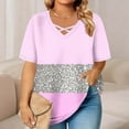 thumbnail image 2 of Bixock Women's Maternity Tops Casual Fashion V-Neck Short Sleeve Oversized Maternity T-Shirt, 2 of 5