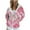 #0071-Hot Pink, variant on Jackets for Women Trendy Gift Floral Printing Zip Up Jackets Hoodies Long Sleeve Streetwear Casual Fashion Coat With Pock ets