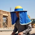 thumbnail image 4 of Slccxzc Hard Hat Sun Shade Full Brim Mesh Neck Sun Shield with Reflective Strips for Construction (Hard Hat Not Included), 4 of 7