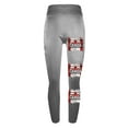 thumbnail image 5 of Jinhomg Womens Long Leggings High Waist Yoga Pants Canada Flag Print Patriotic Casual Leggings Slim Fit Stretch Athletic Leggings Dark Gray XL, 5 of 6