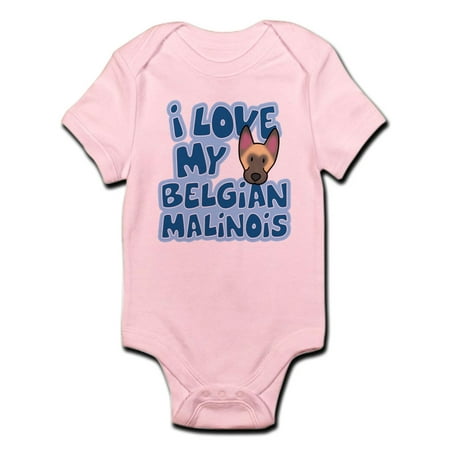 

CafePress - I Love My Malinois Infant Bodysuit - Baby Light Bodysuit