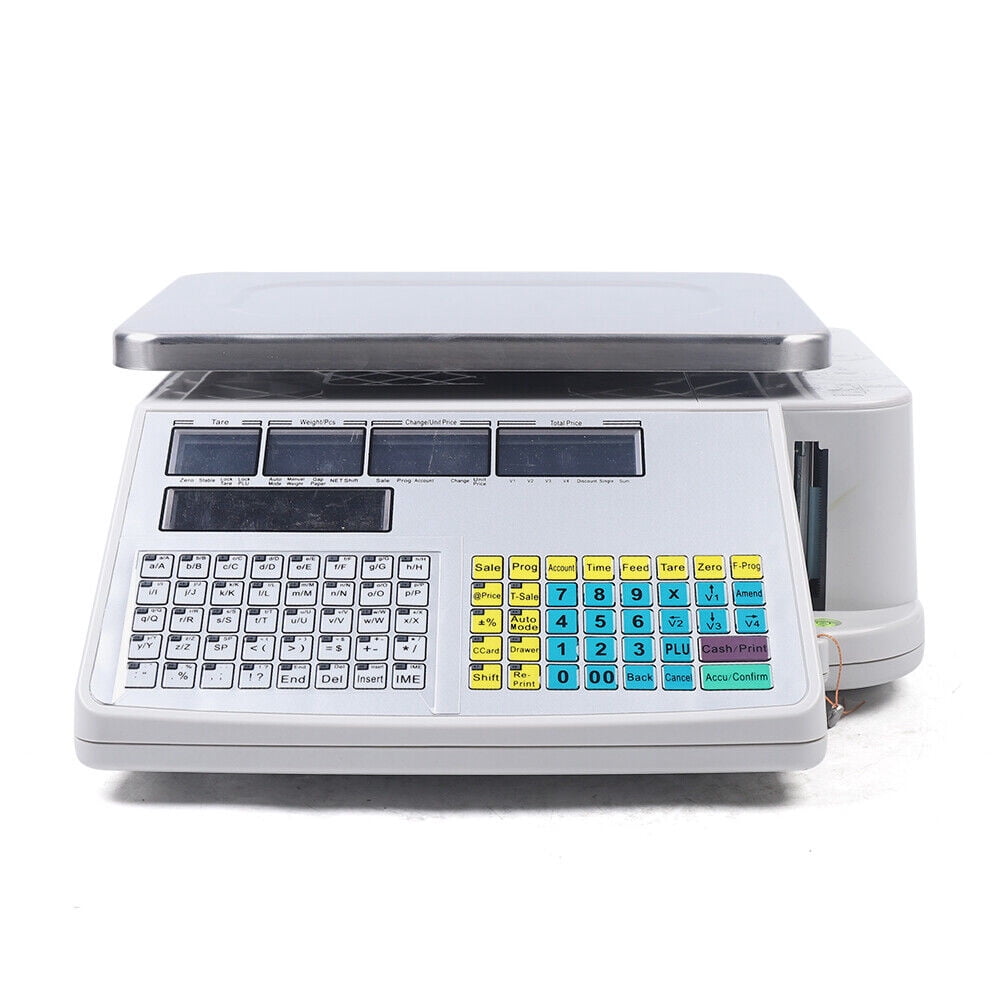 Digital Deli Meat Food Computing Retail Price Scale 66LB Retail with printer Digital Deli Meat Food Computing Retail Price Scale 66LB Retail with Printer
