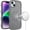 Grey, variant on For iPhone 13/14 Grip Hand Magnetic Ring HQ Hybrid - Dark Purple