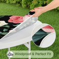 thumbnail image 5 of Pioneer Flower Floral Print Pattern Round Fitted Tablecloth with Elastic Edge,Dining Table Cover Waterproof,Outdoor Round Tablecloth for Camping,Dining,Indoor and Outdoor, 5 of 7