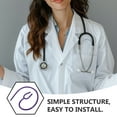 thumbnail image 3 of Purple Stethoscope Tubing with YShaped Design for Hearing Aid Use Durable PVC Material Ensures Accurate Sound Transmission 2pcs, 3 of 8