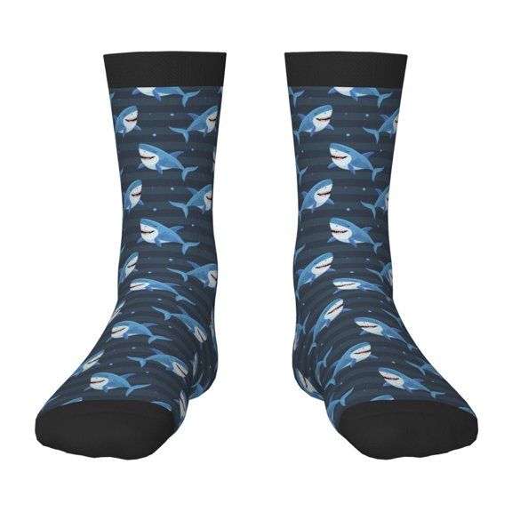 Naloa Funny Sharks Kids Socks Unisex Kids and Toddlers' Crew Socks, ,1 Pairs