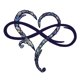 thumbnail image 2 of Letrero De Pared Decoración Metal Infinity Heart Art Love Wall Sign Decor para sala de estar (colorido), 2 of 3