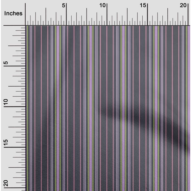 oneOone Polyester Lycra Fabric Vertical Stripe Print Fabric By Yard 56 Inch Wide