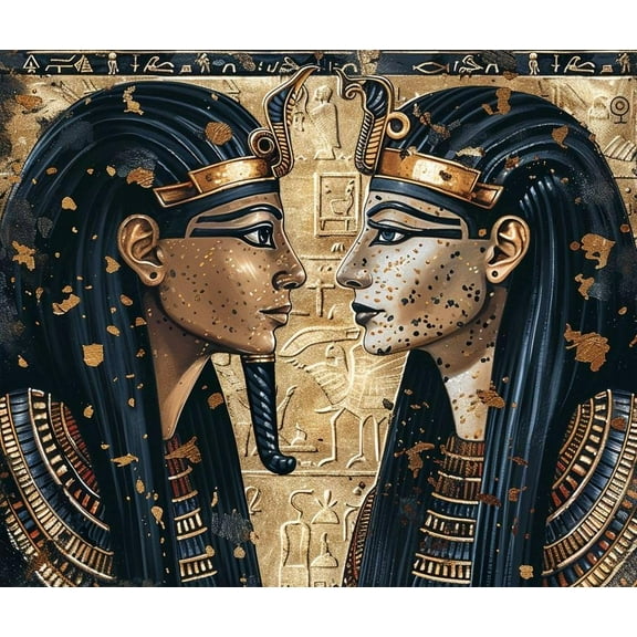 Paint by Number for Adult Kit,Pharaoh Cleopatra, DIY Acrylic Paint by Numbers for Adults Beginner Oil Painting by Number on Canvas for Home Wall Decor 16x20inch-