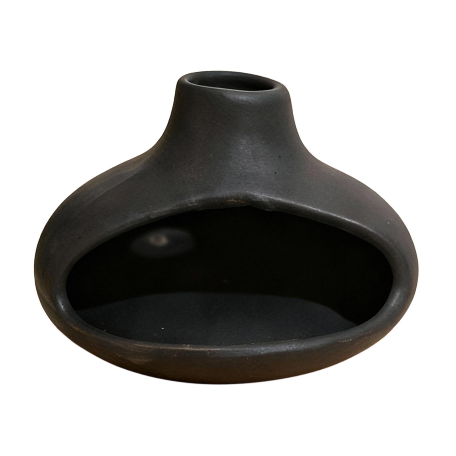 WLPZXP Ceramic Incense Burner Holder Censer SPA Decoration Accents Incense Cone Burner black