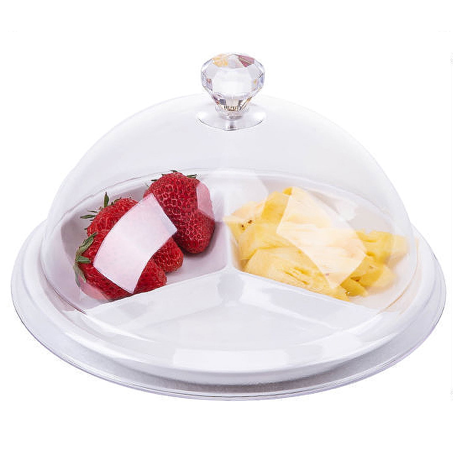 Cake Dome 1 Set Multiuse Cake Plate Bamboo Cake Tray Food Foretaste