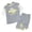 Grey, variant on Outfits for Boys Short Sleeve T Shirt And Mesh Shorts Sportswear Boys' Clothing Sets