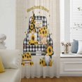 thumbnail image 6 of Sunflower Sheer Curtains 108 Inches Extra Long, Gnomes Truck Elegant Pastoral Rustic Light Filering Curtains, Privacy Drapes Simi Floor to Veiling Curtain for Living Room Bedroom Window Treatment, 6 of 9