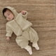 thumbnail image 5 of Laklulu Ropa para niños Abrigo para bebé Traje de pantalón Harun Conjunto de dos piezas de primavera y otoño （Albaricoque）,90cm, 5 of 5