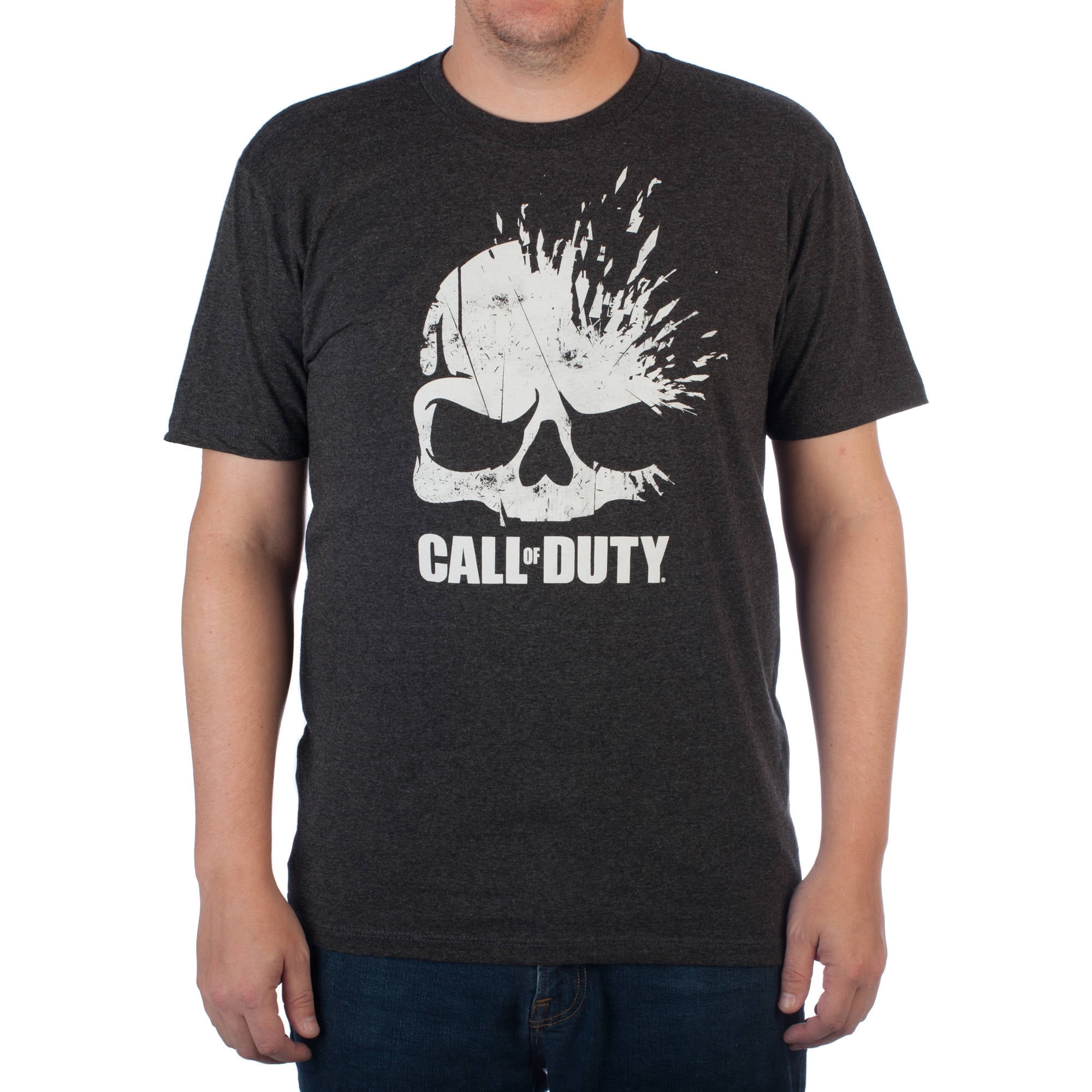 Gaming - Big Men's Call of Duty Shatter Skull Graphic Tee - Walmart.com ...